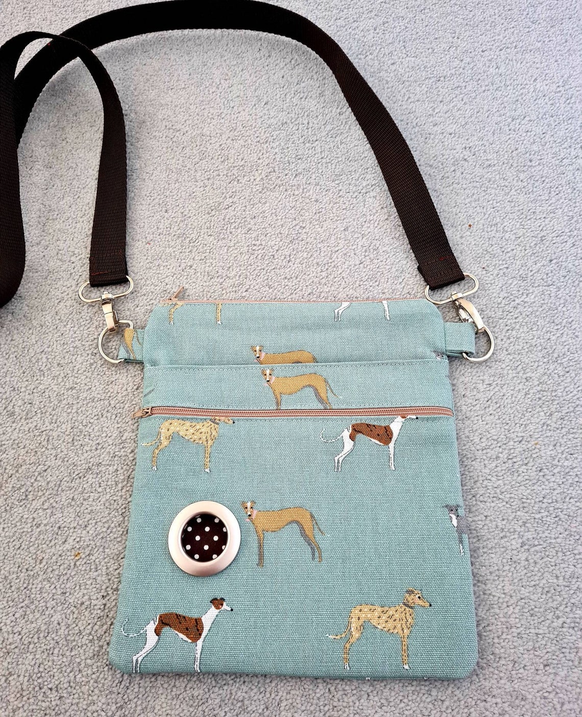 Sophie Allport Speedy Dogs Fabric Dog Walking Bag whippet Etsy