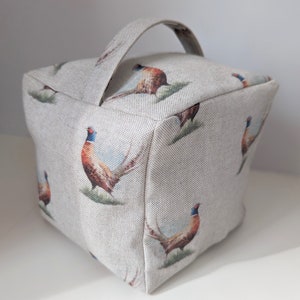 Pheasant fabric Door Stop