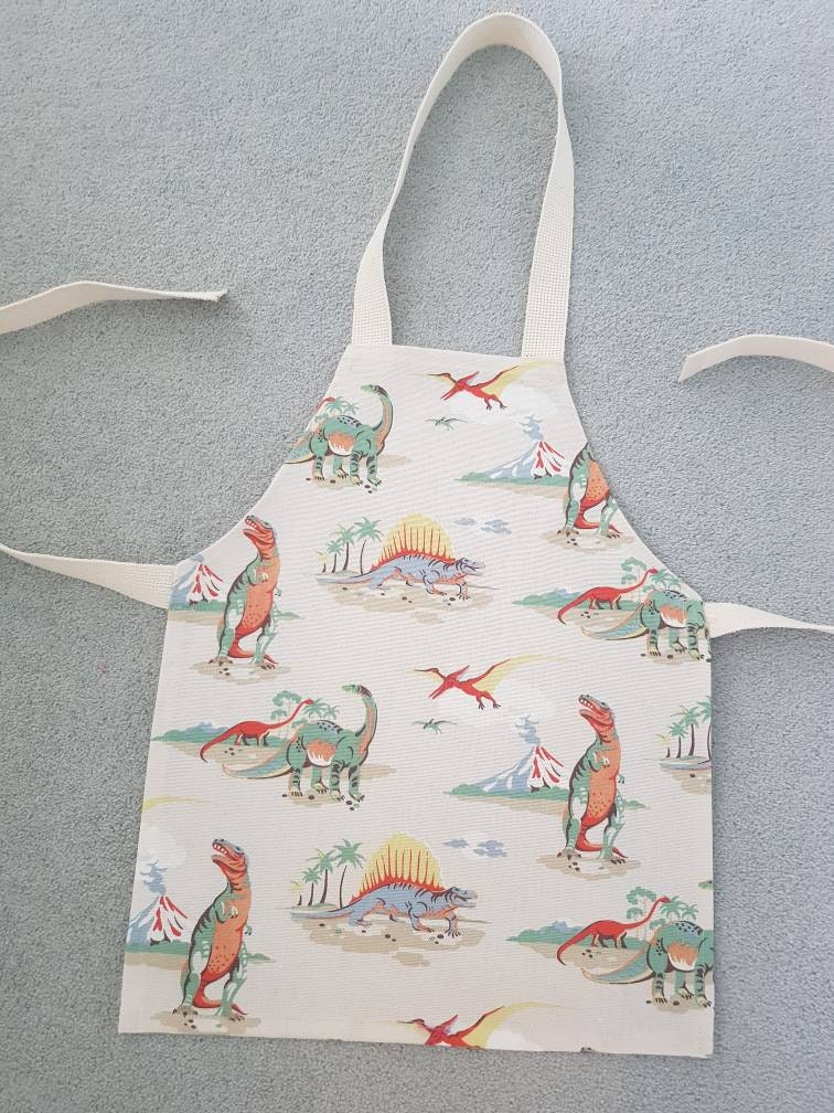 Cath Kidston Child and Adult Apron in Dinosaur Fabric Etsy Hong Kong