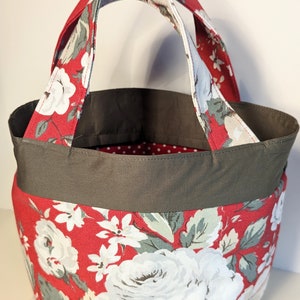 Cath Kidston Hampstead Rose fabric drawstring lunch bag