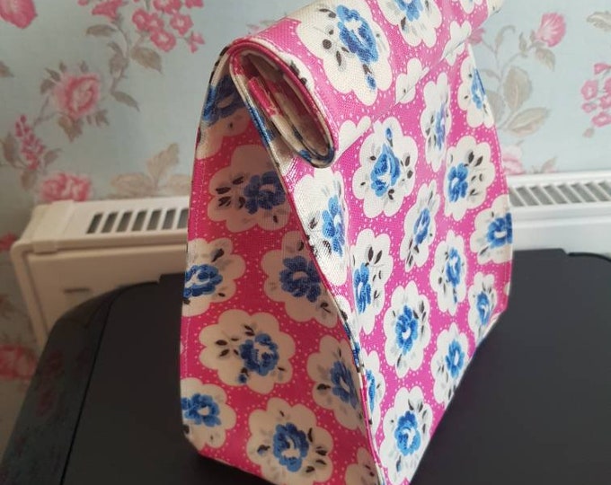 Lunch Bag Made in Cath Kidston Provence Rose Oilcloth Etsy UK