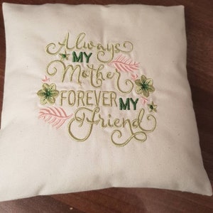 Mother quote mini cushion backed in Cath Kidston fabric  / mothers day