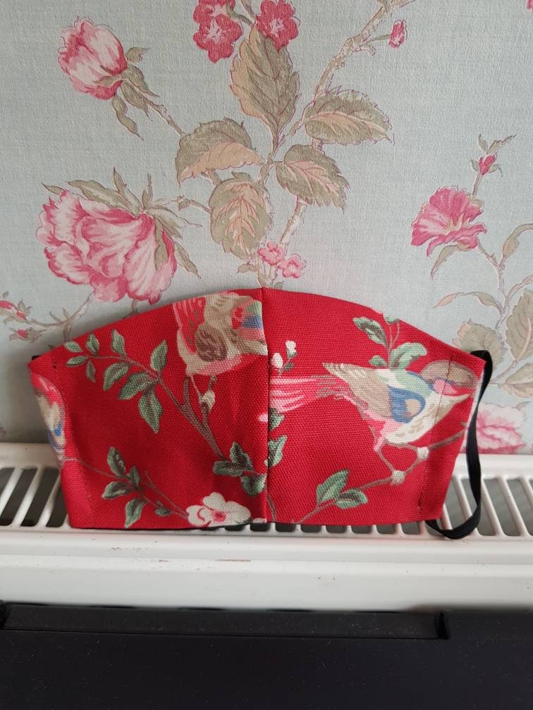 Cath Kidston Bird Fabric Face Mask Etsy UK