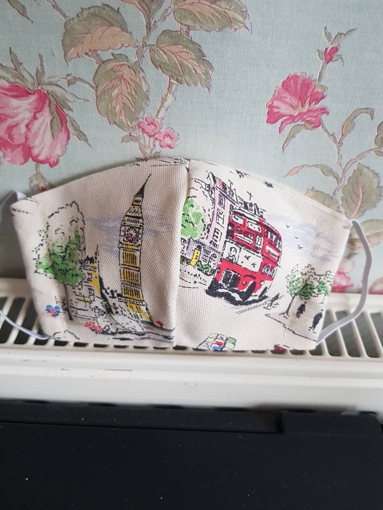 Cath Kidston London Fabric Face Mask Etsy UK