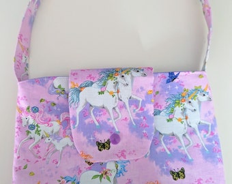 Unicorn fabric child's bag