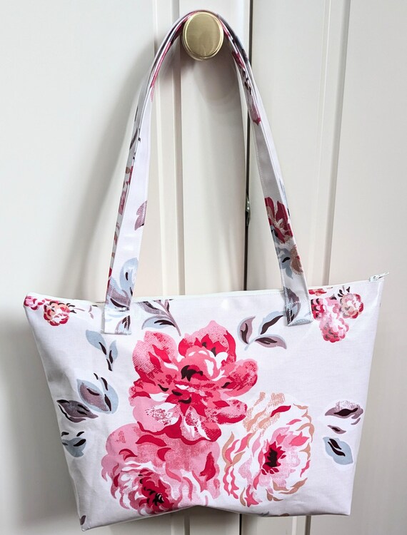 Cath Kidston Raspberry Brampton Bunch Oilcloth Bag Etsy Australia