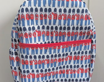 Cath Kidston Soldiers Fabric Handmade Child s Backpack Etsy