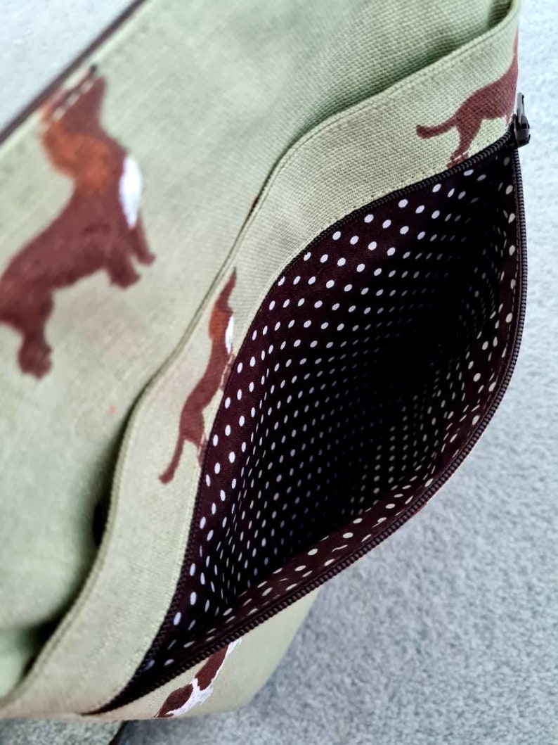 Sophie Allport Spaniels Fabric Dog Walking Bag Etsy UK