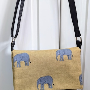 Sac messager en tissu éléphant Sophie Allport