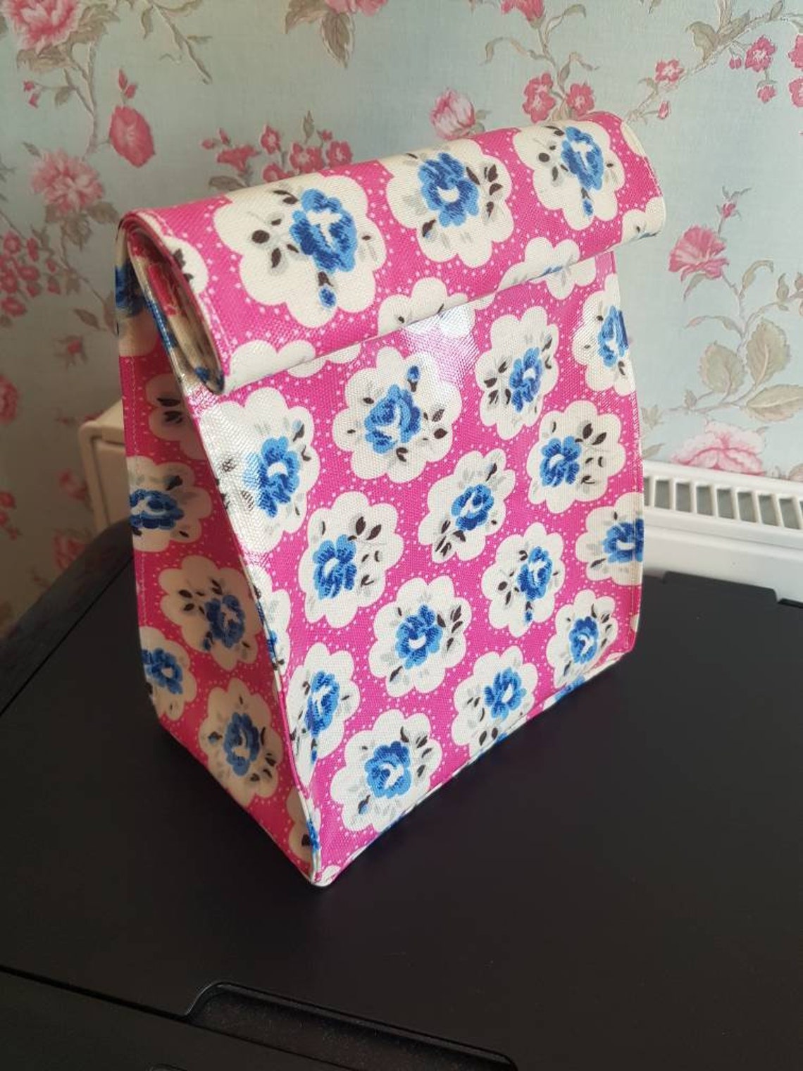 Lunch Bag Made in Cath Kidston Provence Rose Oilcloth Etsy UK