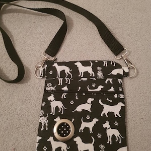 Dog breed fabric dog walking bag