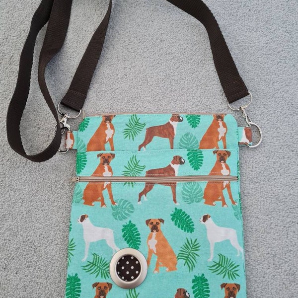 Sac de marche pour chien en tissu Boxer Dog