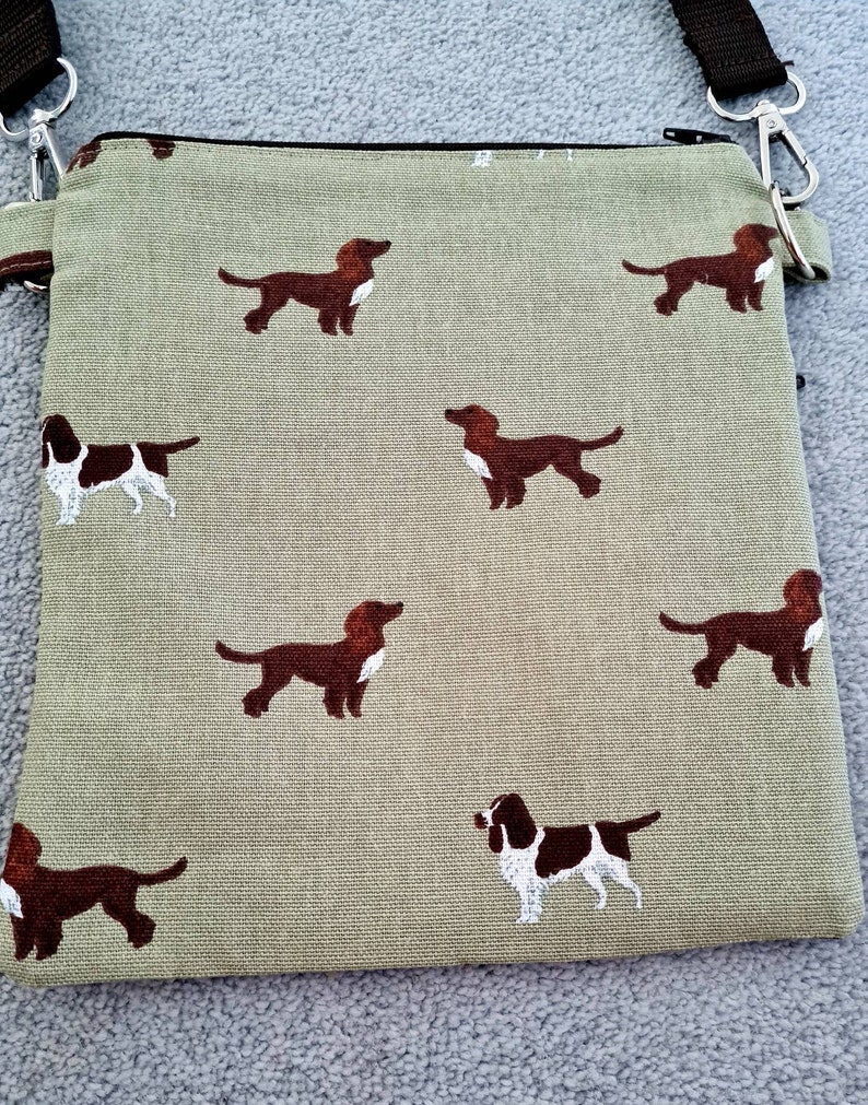 Sophie Allport Spaniels Fabric Dog Walking Bag Etsy UK