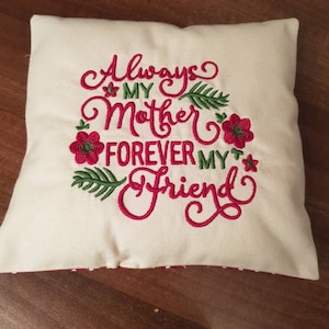Mother quote mini cushion backed in Cath Kidston fabric  / mothers day