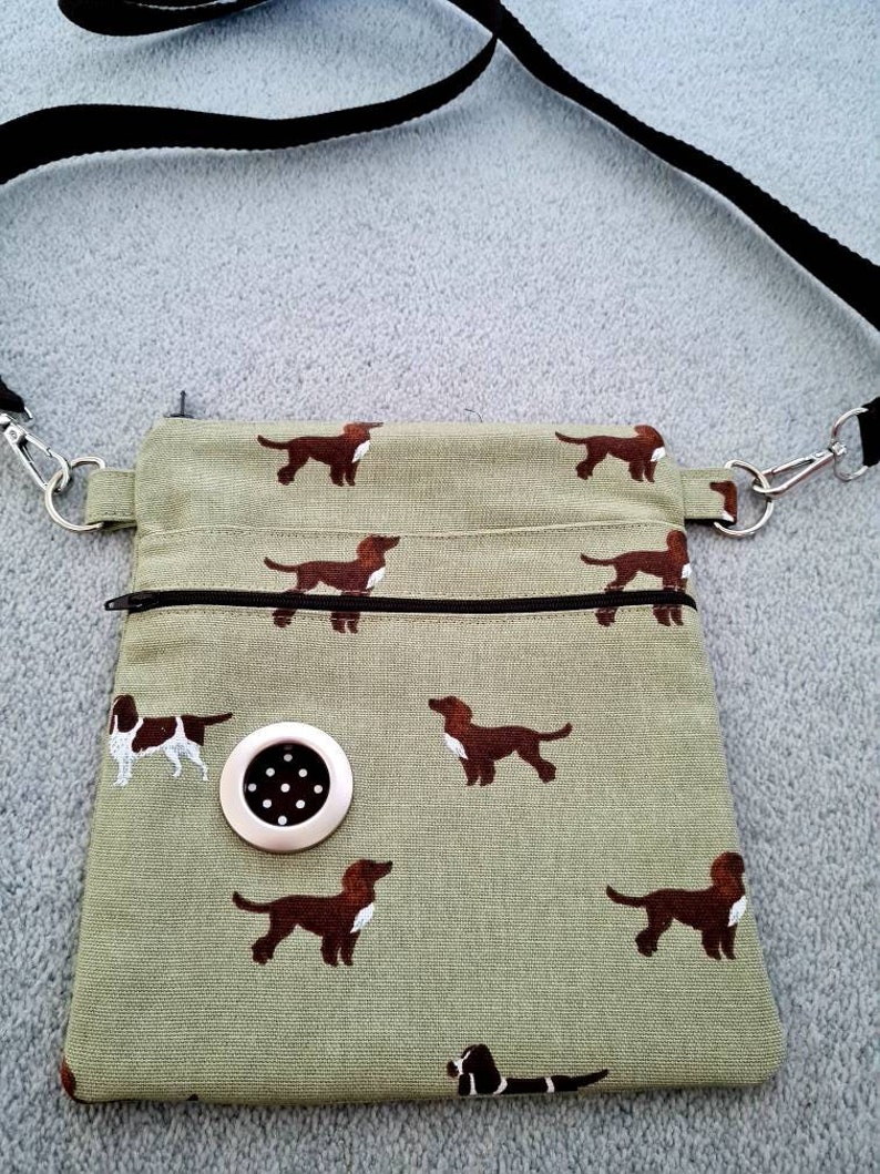Sophie Allport Spaniels Fabric Dog Walking Bag Etsy UK