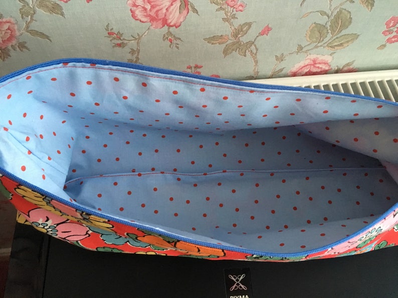 Knitting Needle Case Made in Cath Kidston Camden Duck Cotton Etsy