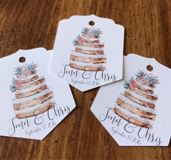 Wedding Favor Tags Custom Wedding Favors Rustic Wedding Etsy