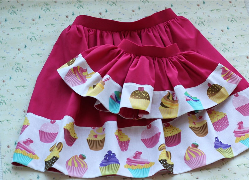 Smash the Cake Outfit Mum Toddler Skirts First Birthday Cupcake Theme Outfit