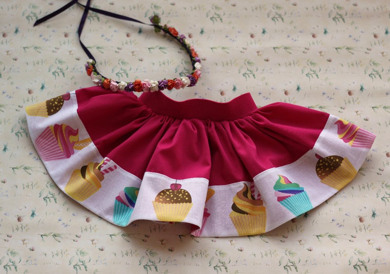 Smash the Cake Outfit Mum Toddler Skirts First Birthday Cupcake Theme Outfit