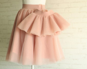 Mom and Me Dusty Pink Tulle Gonne - Madre figlia Shimmer Tutus - Midi Tulle Gonne - Gemellaggio con Mama - Regalo per la mamma