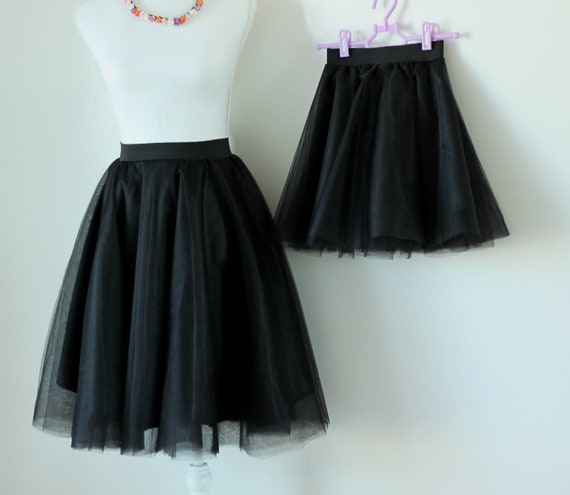 Black tulle skirt mommy and me cheap