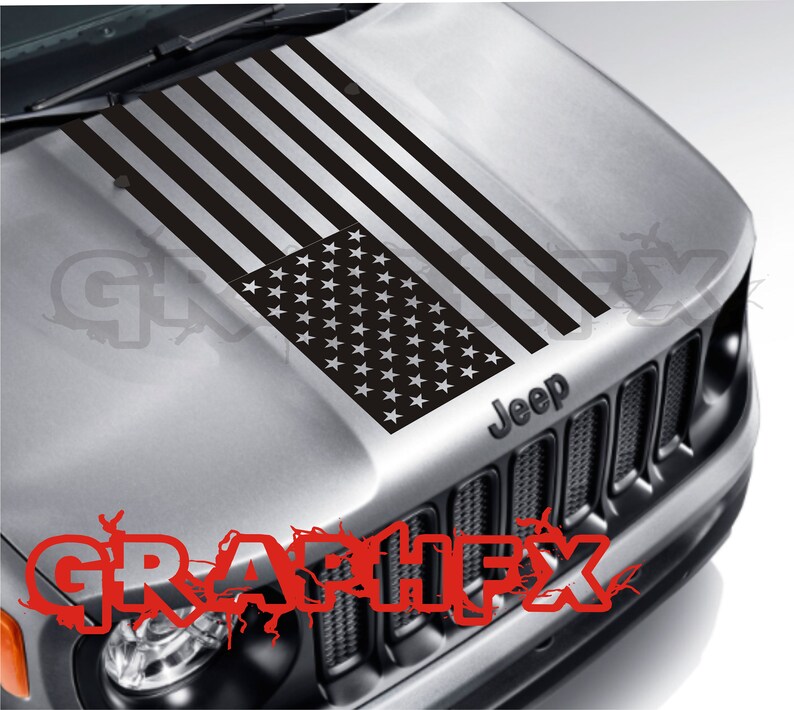 Vinyl Hood Decal Compatible with Jeep Renegade 20152020 Etsy