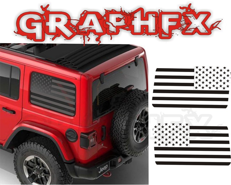 Vinyl Decals Fits Jeep Wrangler JK JKU 20072018 4 Door Etsy