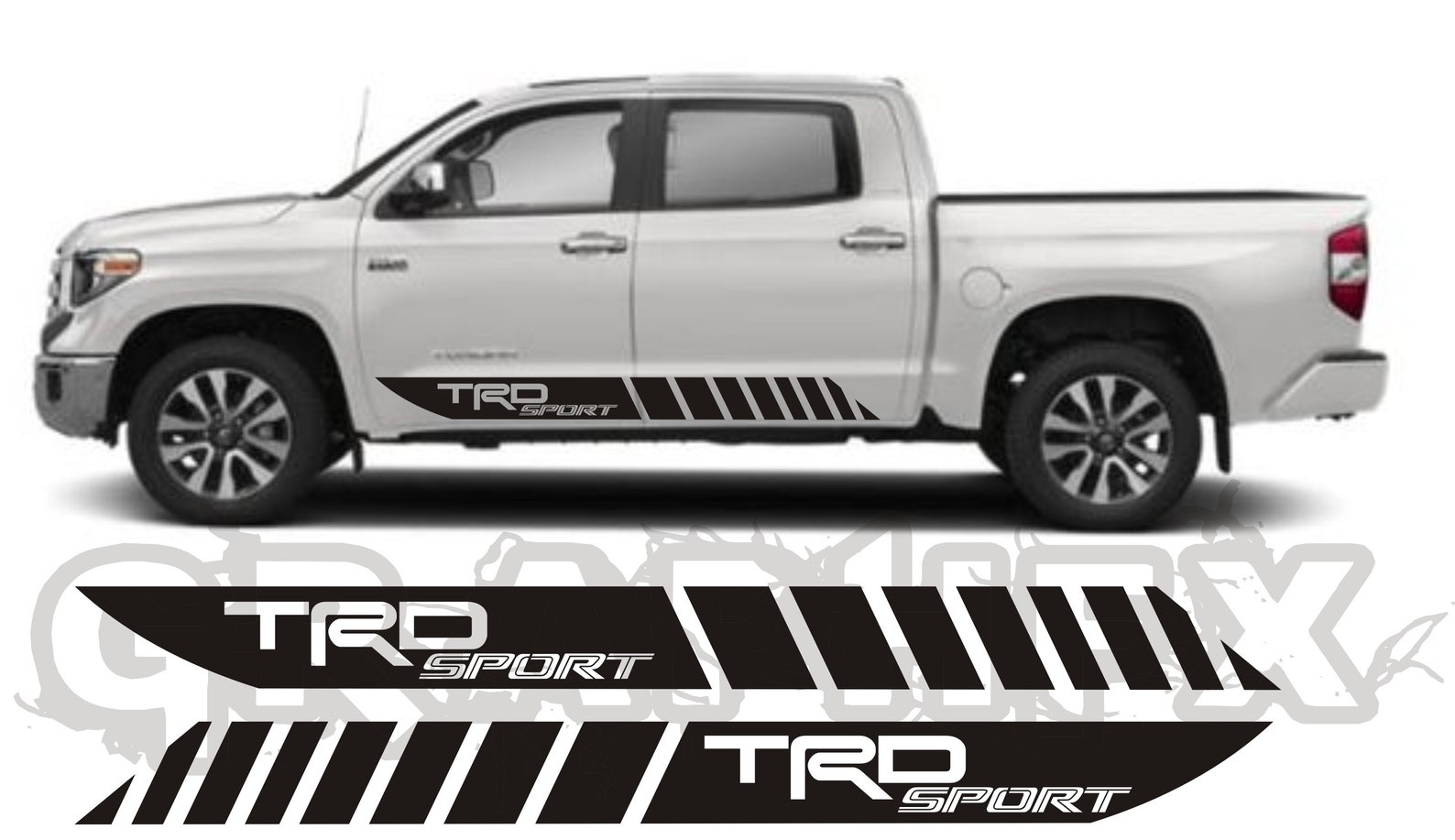 2x Side Vinyl Decals For Toyota Tundra 20072020 Racing Etsy