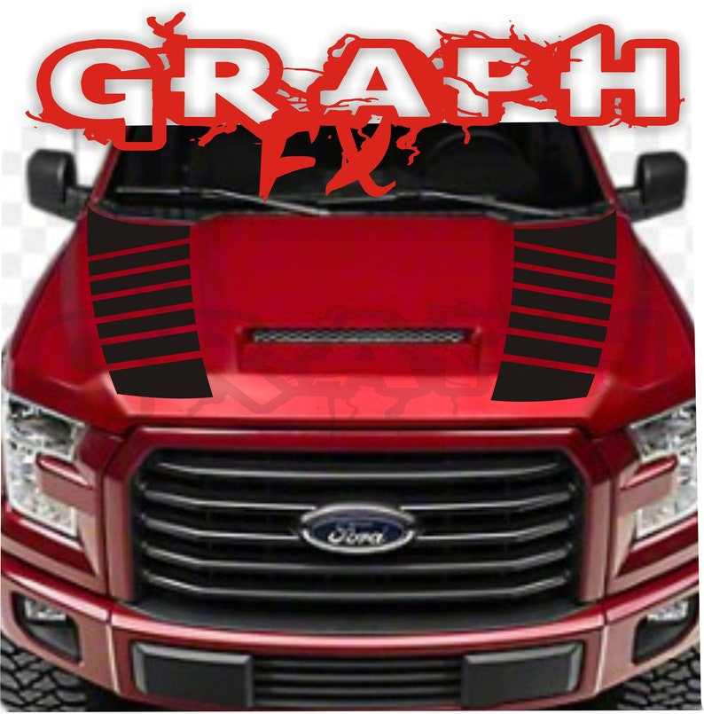 2X Vinyl Hood Decals Fits Ford F 150 20152020 Trucks Etsy