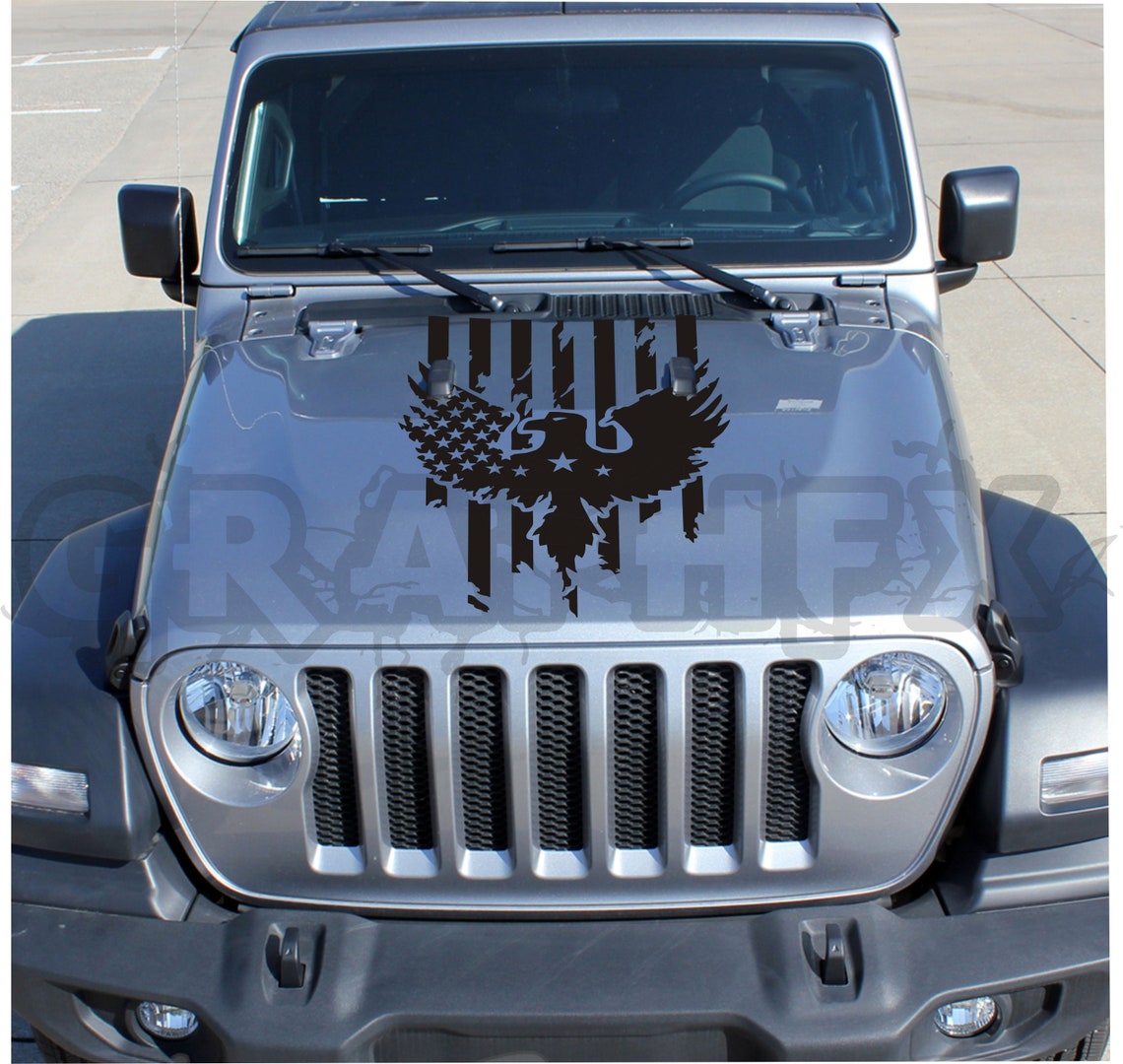 Vinyl Hood Decal Compatible With Jeep Gladiator 20192020 Etsy