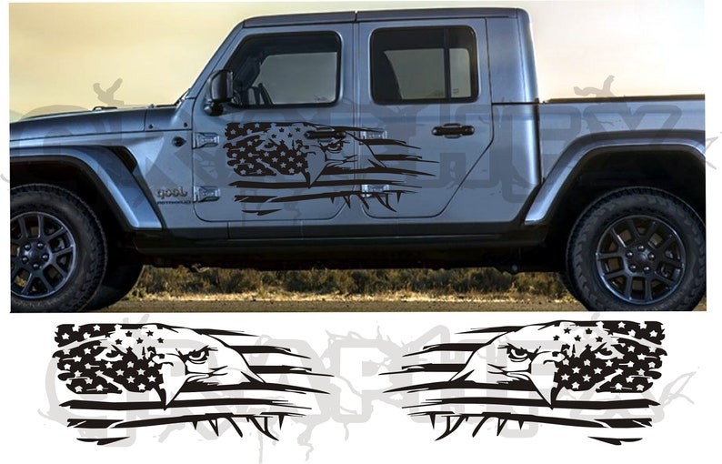 2X Side Vinyl Decals For Jeep Gladiator 20192020 Etsy