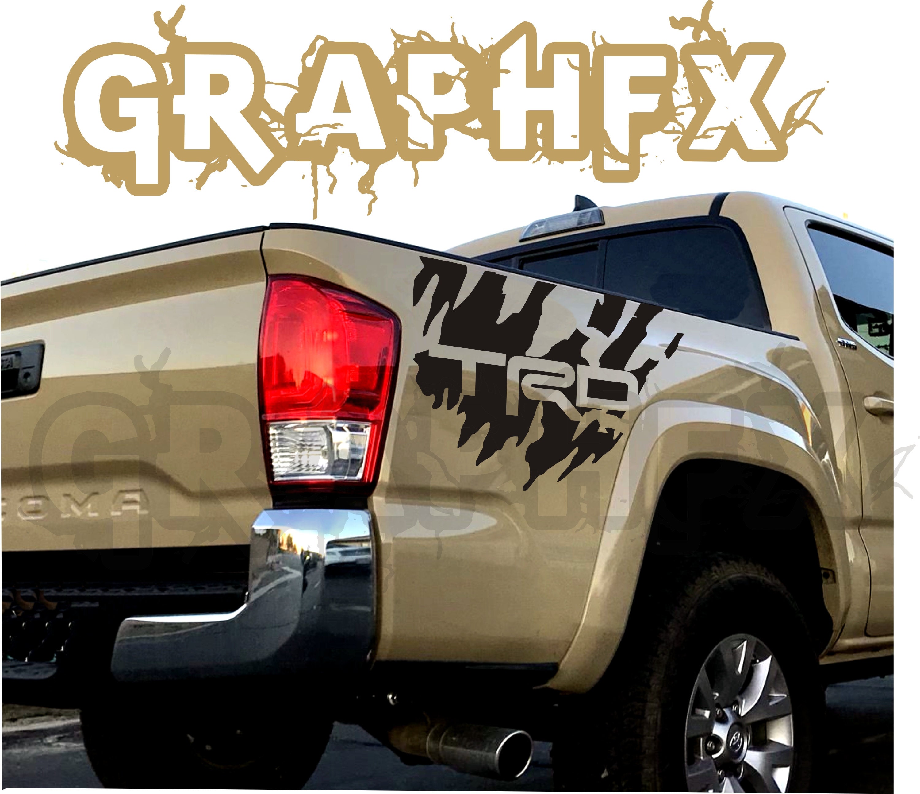 2X Vinyl Rear Decals For Toyota Tacoma 2004 2020 Splash TRD Etsy