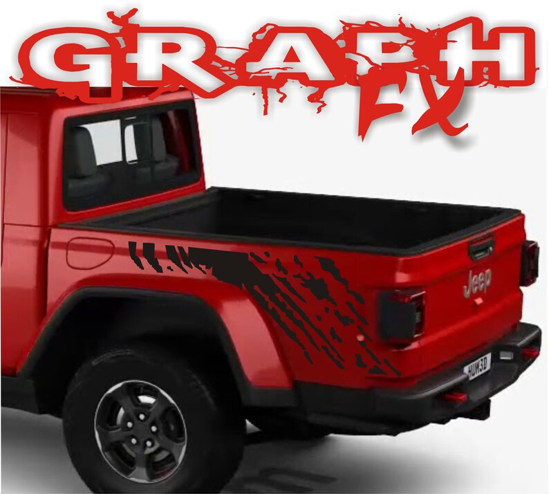 2X Rear Bed Vinyl Decals for Jeep Gladiator 20192020 Splash Etsy