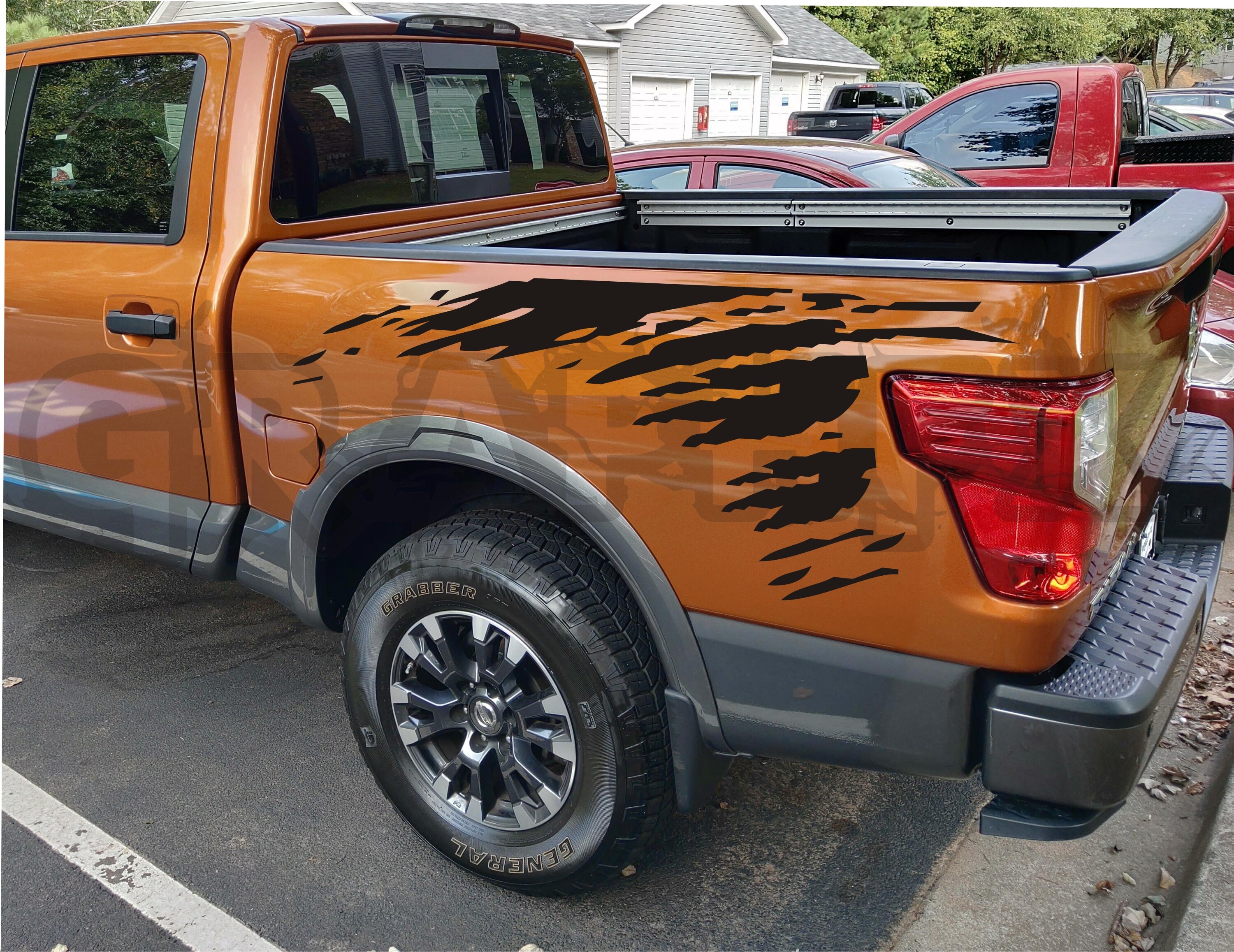 2X Rear Bedside Vinyl Decals For Nissan Titan 2019 2020 Splash Etsy