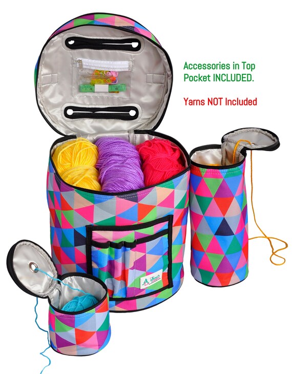 crochet organizer tote