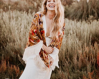 bridal dresses with velvet shawl