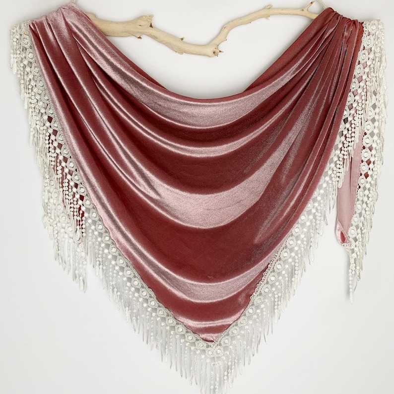 dusty pink shawl