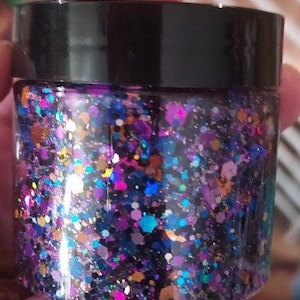 UCAAN Glitter Custom Hair Gels - 2oz containers of hair gel with your choice of glitter (Custom/Personalized)