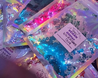 Just Ribbons - assorted colors - ribbon shapes for resin, DIY, crafts, jewelry, high quality, sparkle