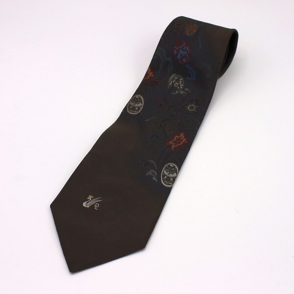 Bronze  Tie with Paisley Eggs by Don Loper