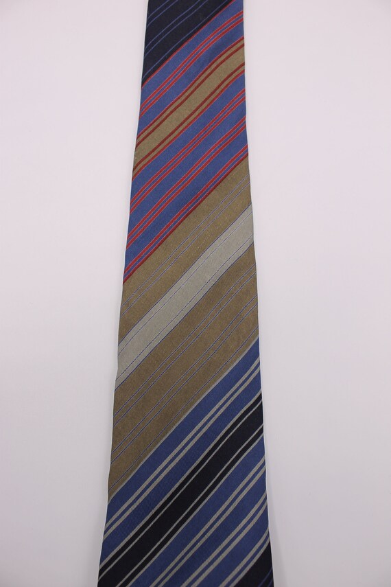 Vintage Multicolored Striped Tie By Pierre Cardin - image 6