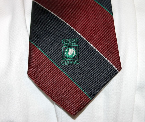 Cotton Bowl Classic Striped Tie - image 1