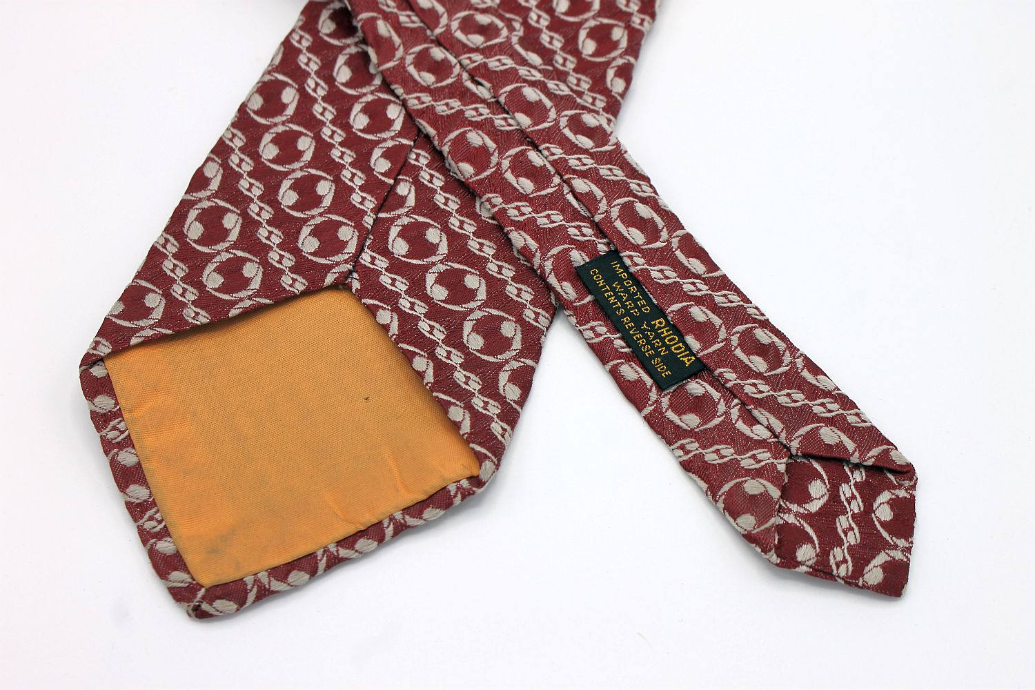 1950s Red and White Circle and Stripe Rhodia Tie - Etsy
