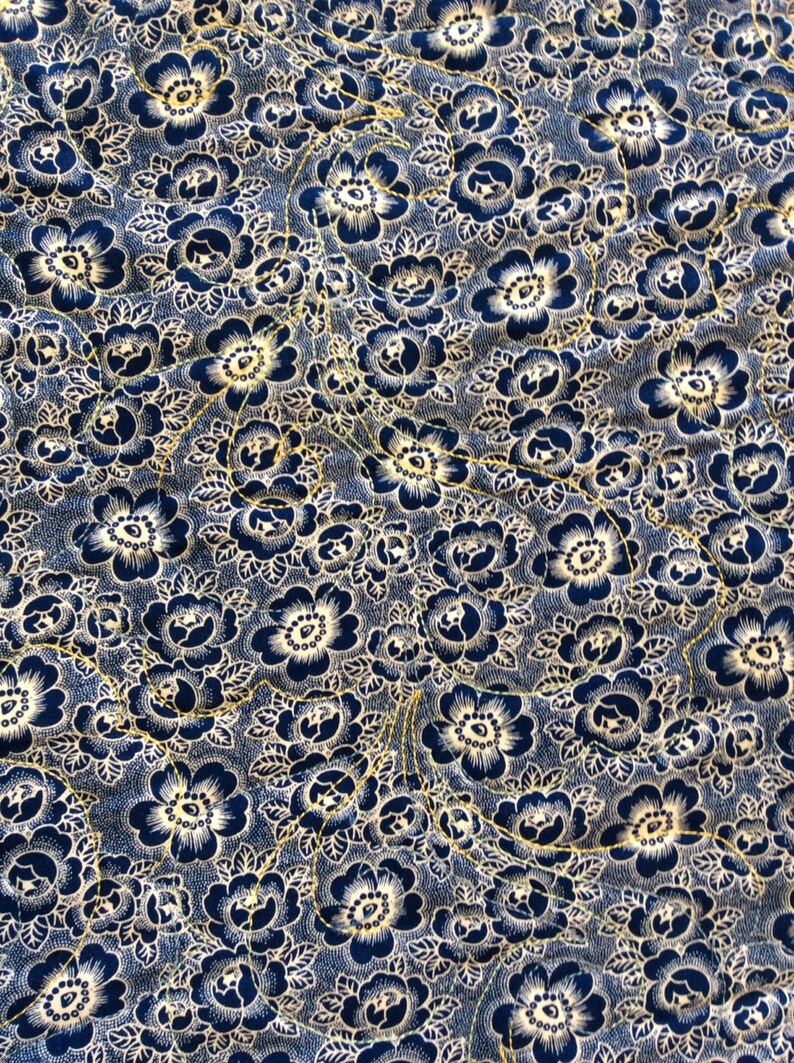Blue and Yellow Queen Size Quilt. | Etsy
