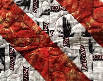 Attention Falcons Fans this is the Lap Quilt for you!