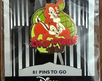 ¡Pin vintage de CHIP y DALE! Nuevo ~ Insignia oficial de WDW Disney Millennium Countdown n.° 82 ~ Esmalte duro ~ Retro excepcional ~ Ideal para regalar