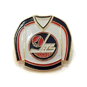 2 Winnipeg Jets Black & White Jerseys NHL Hockey Licenced Logo Lapel Pins  Badges New : : Sports & Outdoors