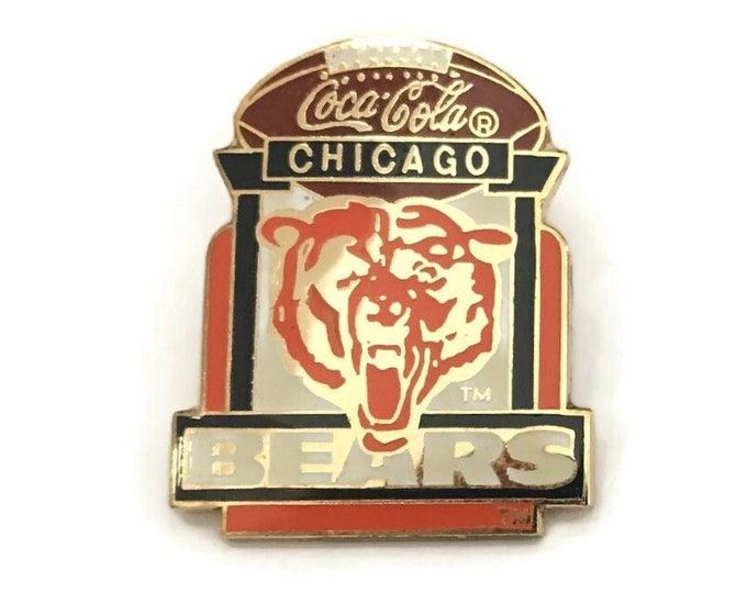 Vintage BEARS Pin + Backs ~ New Nos ~ Official NFL Football Collector ...