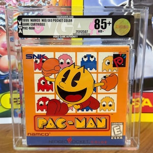 Vintage 1999 Pac Man ~ Neo Geo Pocket Color Video Game - Graded VGA 85+ Gold ~ Retro Gaming ~ Great Gamer Gift Idea