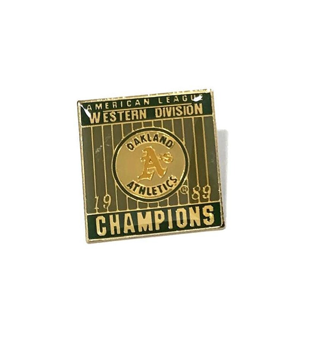 Vintage 1989 A's Pin + Backs ~ Official MLB Baseball Collector Pin ...